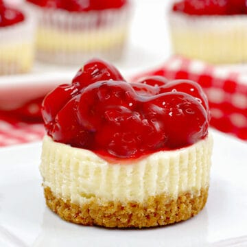Mini Cherry Cheesecakes - The Best Cheesecake Recipes